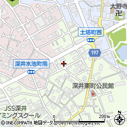 大阪府堺市中区深井東町3154周辺の地図
