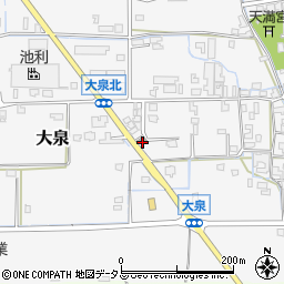 桜井大泉郵便局周辺の地図