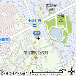 大阪府堺市中区深井東町360周辺の地図