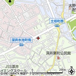 大阪府堺市中区深井東町3144周辺の地図