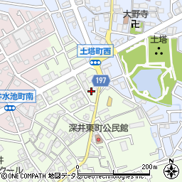 大阪府堺市中区深井東町3163-2周辺の地図