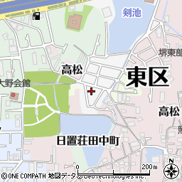 大阪府堺市東区日置荘原寺町141-40周辺の地図