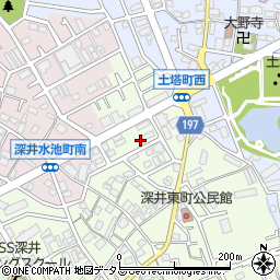 大阪府堺市中区深井東町3149周辺の地図