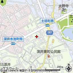 大阪府堺市中区深井東町3149周辺の地図