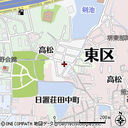 大阪府堺市東区日置荘原寺町141-15周辺の地図