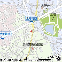 堀江タイヤ商会周辺の地図