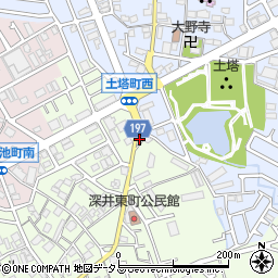 大阪府堺市中区深井東町359周辺の地図