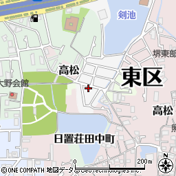 大阪府堺市東区日置荘原寺町141-9周辺の地図