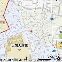 堺市第57ー02号公共緑地周辺の地図