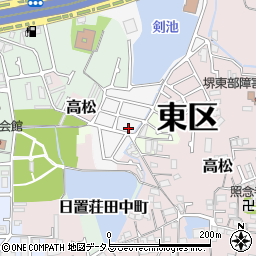 大阪府堺市東区日置荘原寺町140-87周辺の地図