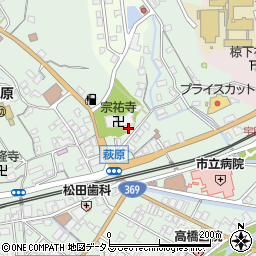 奈良県宇陀市榛原萩原2594-1周辺の地図