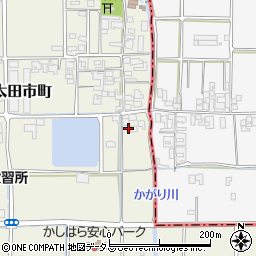 奈良県橿原市太田市町68周辺の地図