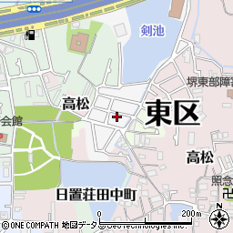 大阪府堺市東区日置荘原寺町140-81周辺の地図