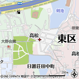 大阪府堺市東区日置荘原寺町140-69周辺の地図