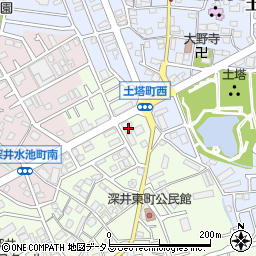 大阪府堺市中区深井東町3157周辺の地図