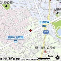 大阪府堺市中区深井東町3136周辺の地図