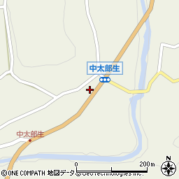 太郎生郵便局周辺の地図