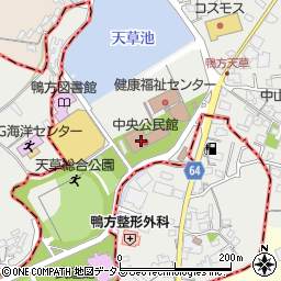 浅口市役所教育委員会　文化振興課周辺の地図