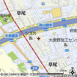 大阪府堺市東区草尾154周辺の地図