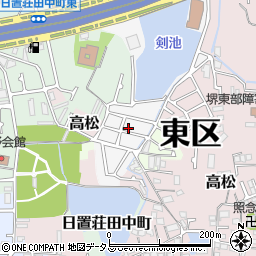 大阪府堺市東区日置荘原寺町140周辺の地図