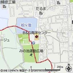 堺市美原Ｂ＆Ｇ海洋センター周辺の地図