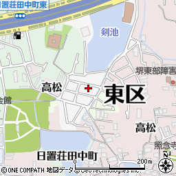 大阪府堺市東区日置荘原寺町140-36周辺の地図