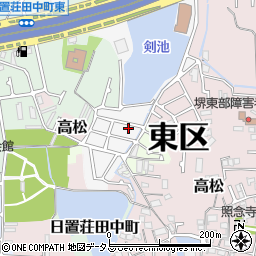 大阪府堺市東区日置荘原寺町140-35周辺の地図