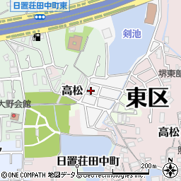 大阪府堺市東区日置荘原寺町140-65周辺の地図