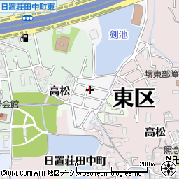 大阪府堺市東区日置荘原寺町140-41周辺の地図