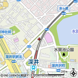 やきとりの名門 秋吉 深井店周辺の地図