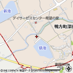 岡山県浅口市鴨方町深田2450周辺の地図