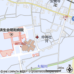 三重県多気郡明和町上野406周辺の地図