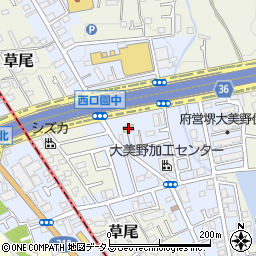 ファミリーマート堺大美野店周辺の地図