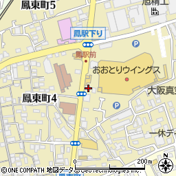 関西みらい銀行鳳支店周辺の地図