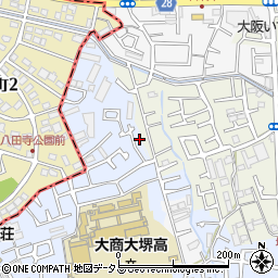 大阪府堺市中区堀上町216周辺の地図
