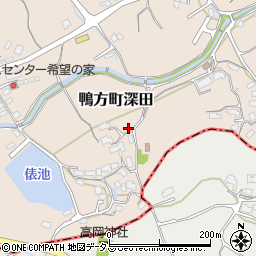 岡山県浅口市鴨方町深田2553周辺の地図