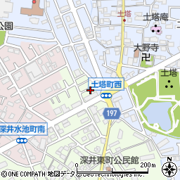 大阪府堺市中区深井東町3128周辺の地図