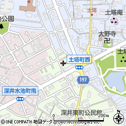 大阪府堺市中区深井東町3128-2周辺の地図
