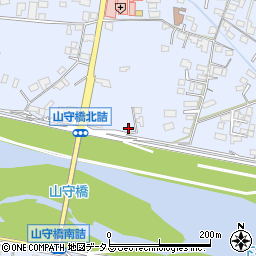 広島県福山市駅家町上山守114周辺の地図