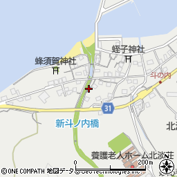 兵庫県淡路市斗ノ内周辺の地図