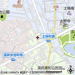 大阪府堺市中区深井東町3115周辺の地図