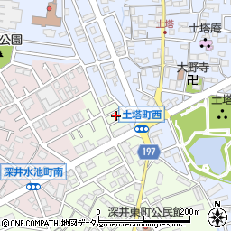 大阪府堺市中区深井東町3122周辺の地図