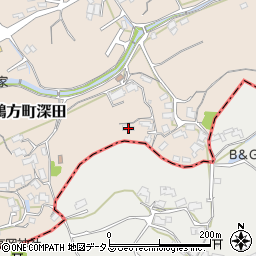 岡山県浅口市鴨方町深田2613周辺の地図