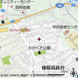 奈良県宇陀市榛原あかね台周辺の地図