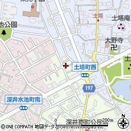 大阪府堺市中区深井東町3103周辺の地図
