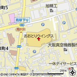 三菱ＵＦＪ銀行おおとりウイングス ＡＴＭ周辺の地図