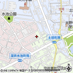 大阪府堺市中区深井東町3095周辺の地図