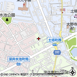 大阪府堺市中区深井東町3084周辺の地図
