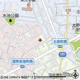 大阪府堺市中区深井東町3096周辺の地図