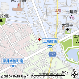 大阪府堺市中区深井東町3106周辺の地図